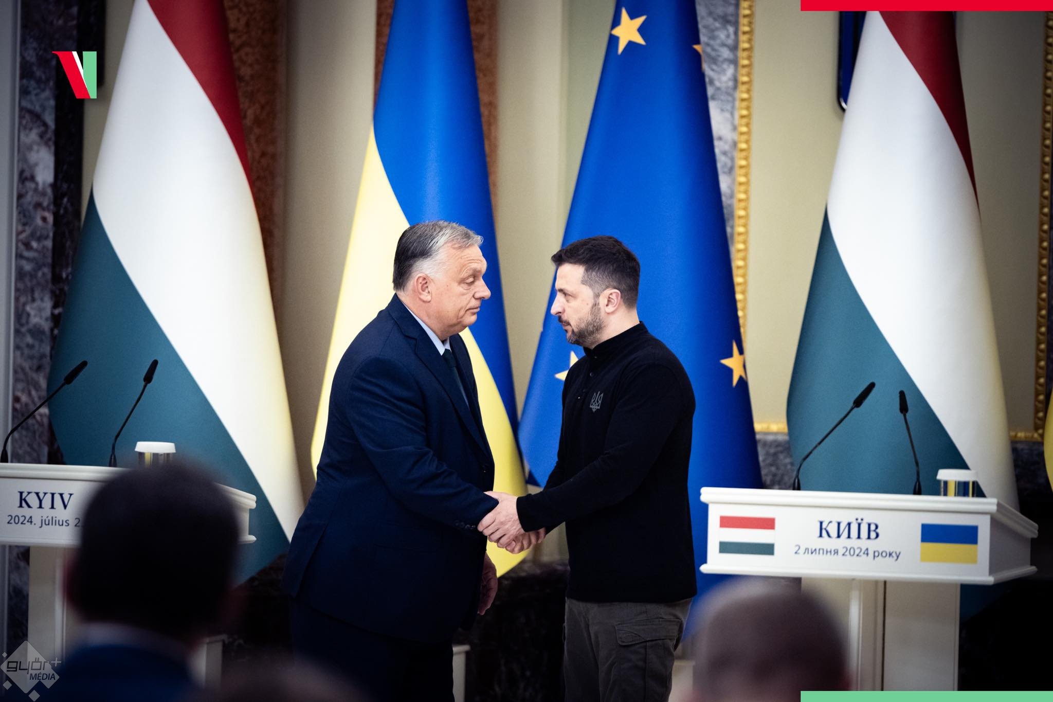 A kétoldalú kapcsolatokról tárgyal Orbán Viktor Kijevben